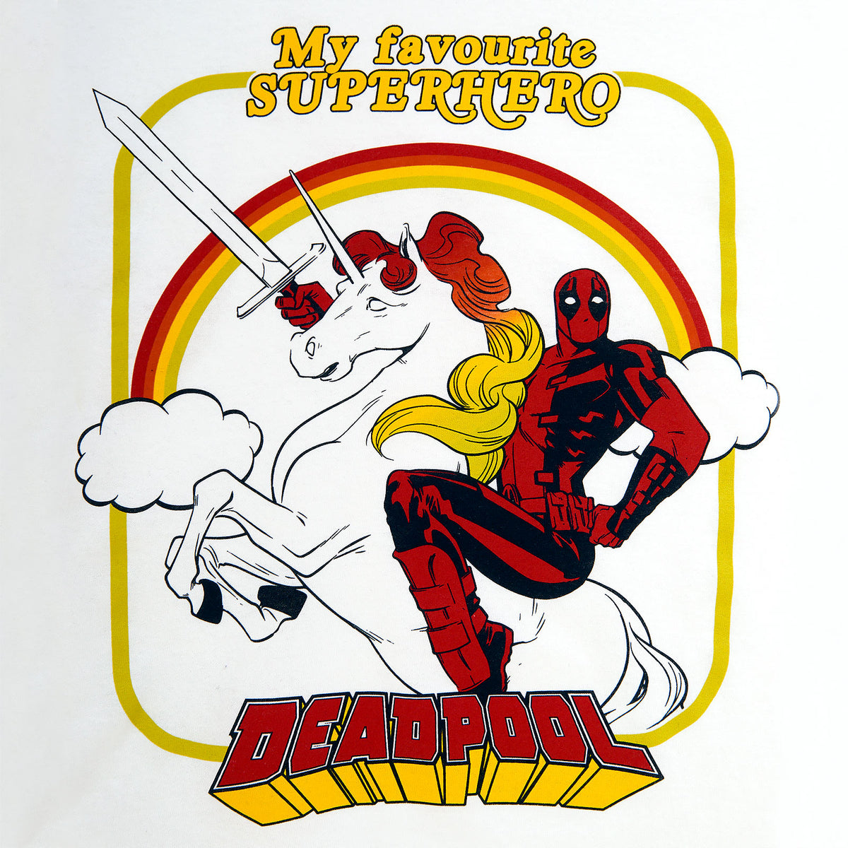 Produktbild Deadpool - My Favourite Superhero T-shirt vit