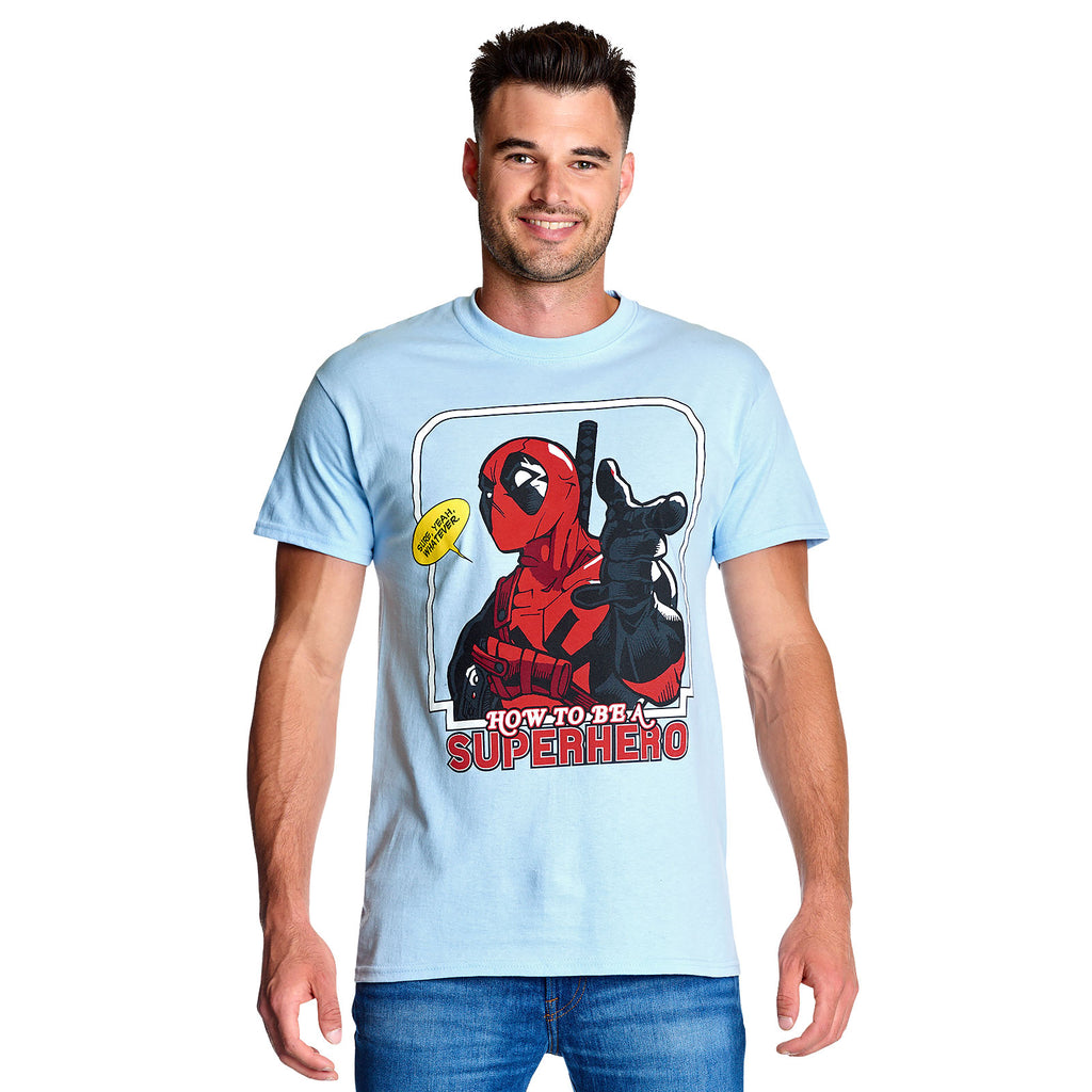 Produktbild Deadpool - Hur man blir en superhjälte T-shirt blå
