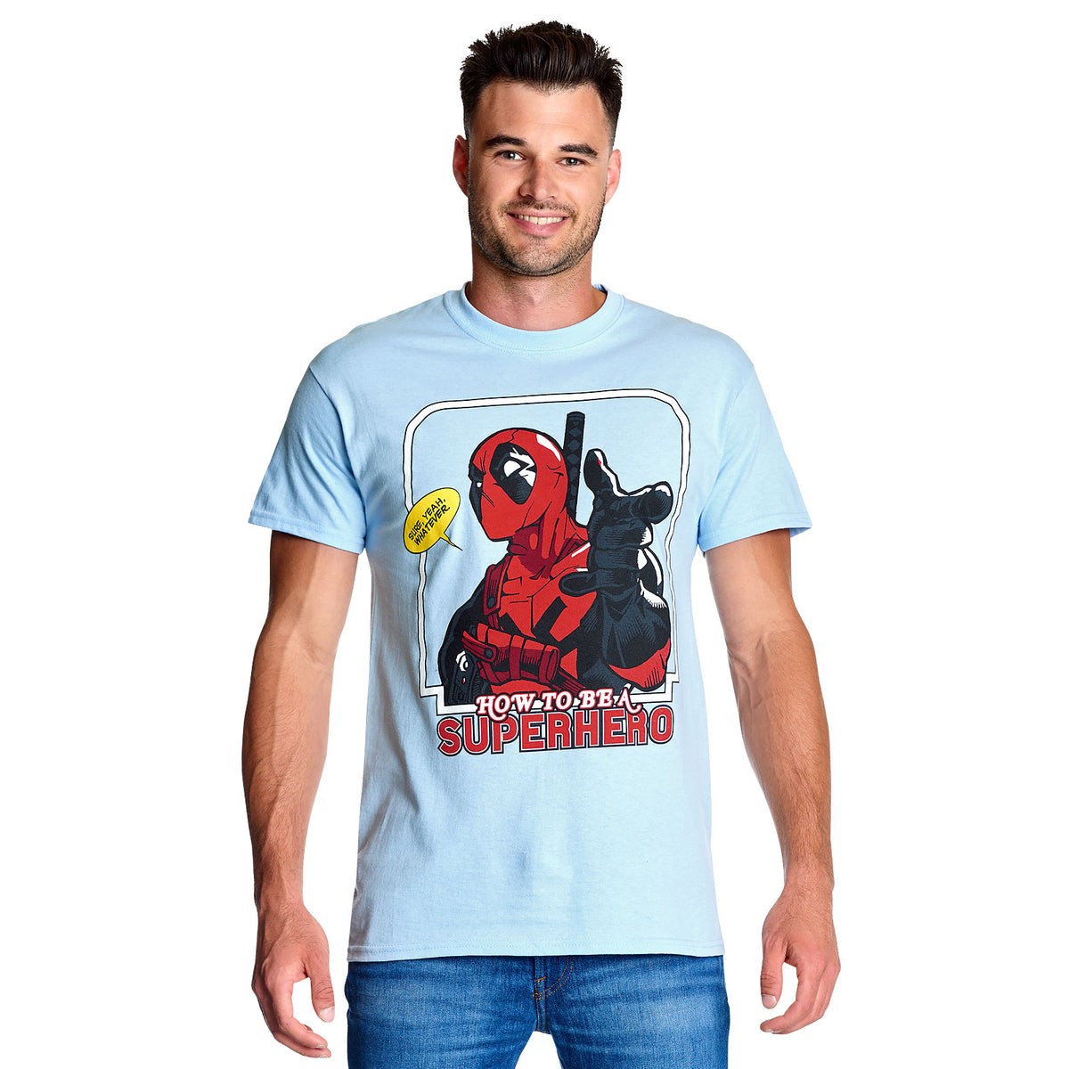 Produktbild Deadpool - Hur man blir en superhjälte T-shirt blå
