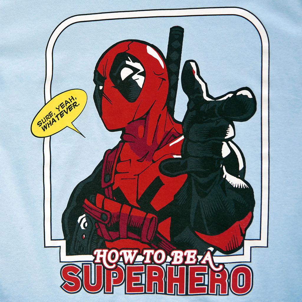 Produktbild Deadpool - Hur man blir en superhjälte T-shirt blå