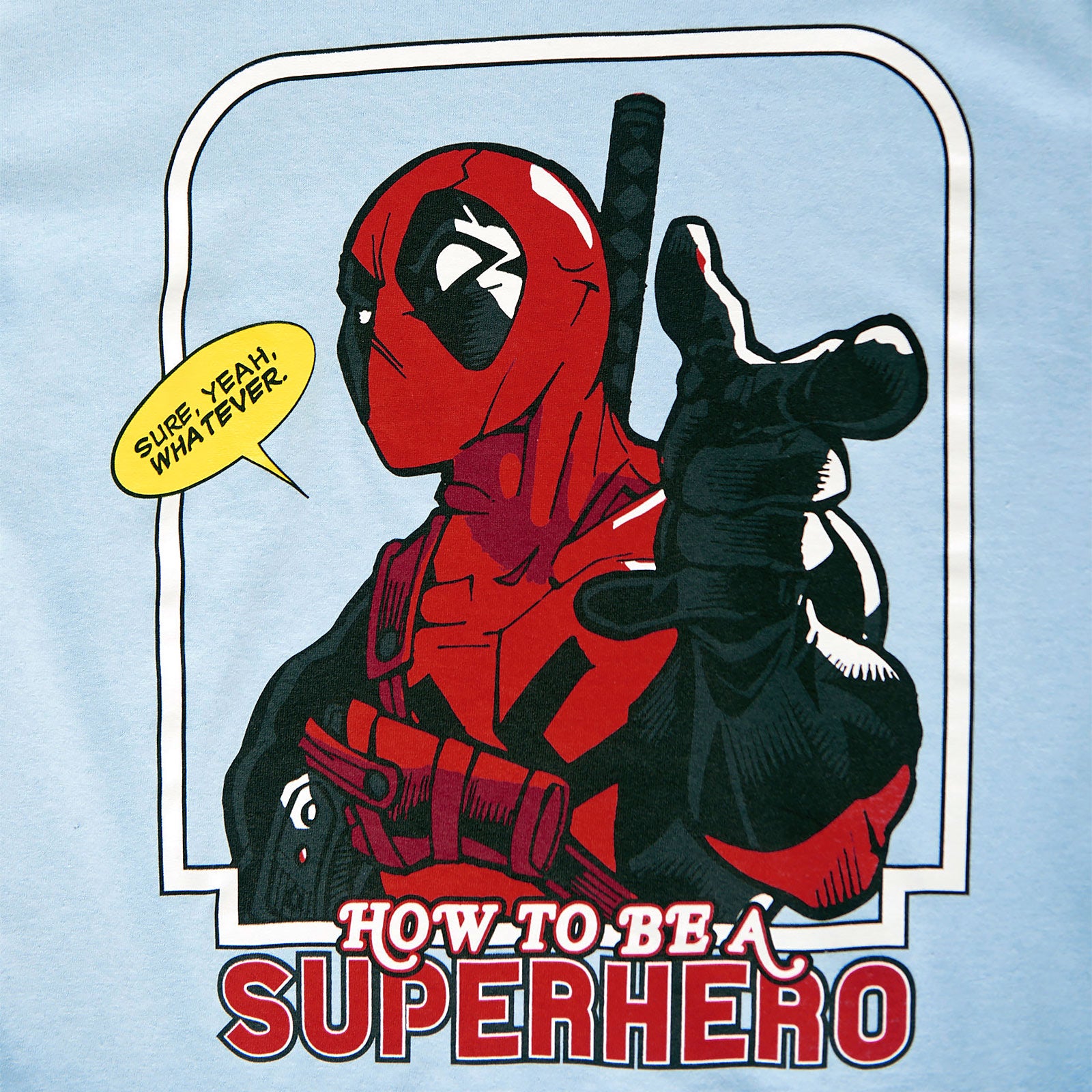 Produktbild Deadpool - Hur man blir en superhjälte T-shirt blå