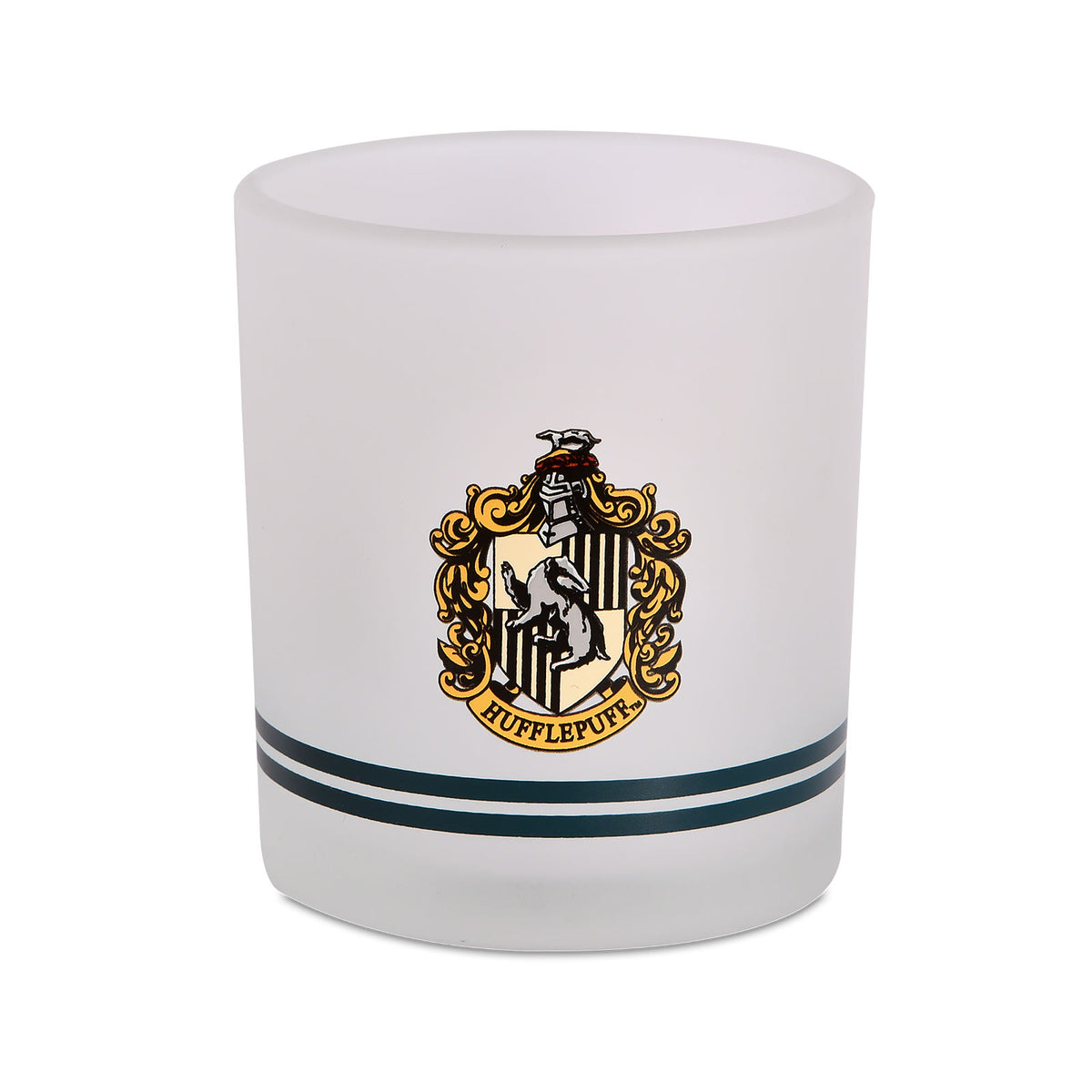 Produktbild Harry Potter - Frostad Hufflepuff-glastumbler med emblem