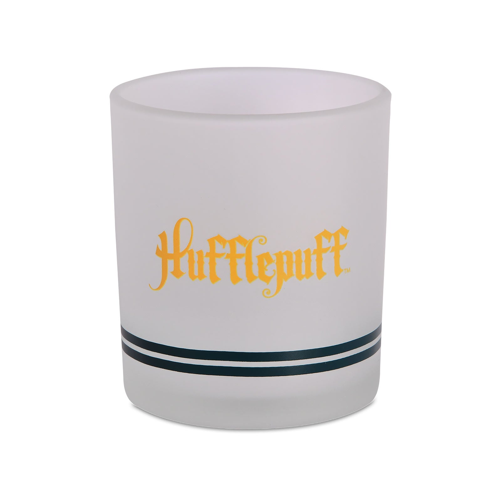 Produktbild Harry Potter - Frostad Hufflepuff-glastumbler med emblem