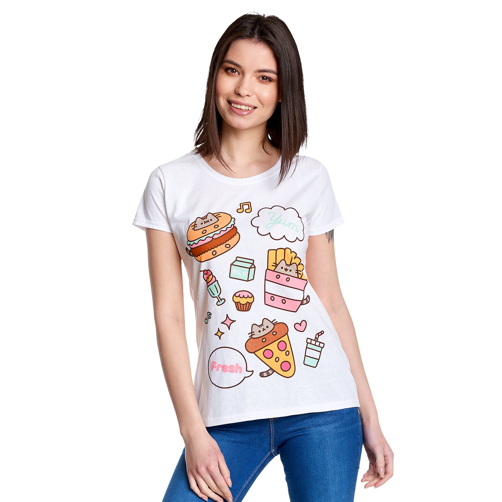 Produktbild Pusheen - Foodie T-shirt dam vit