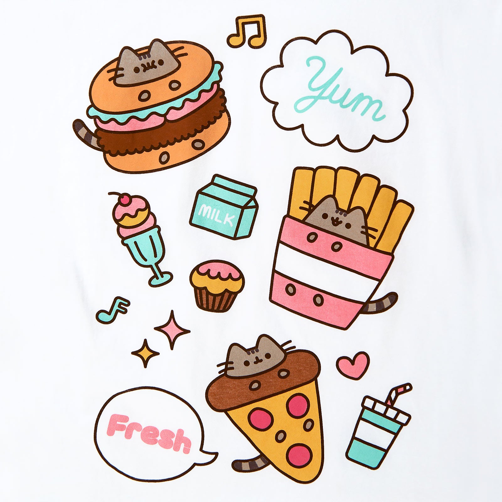 Produktbild Pusheen - Foodie T-shirt dam vit