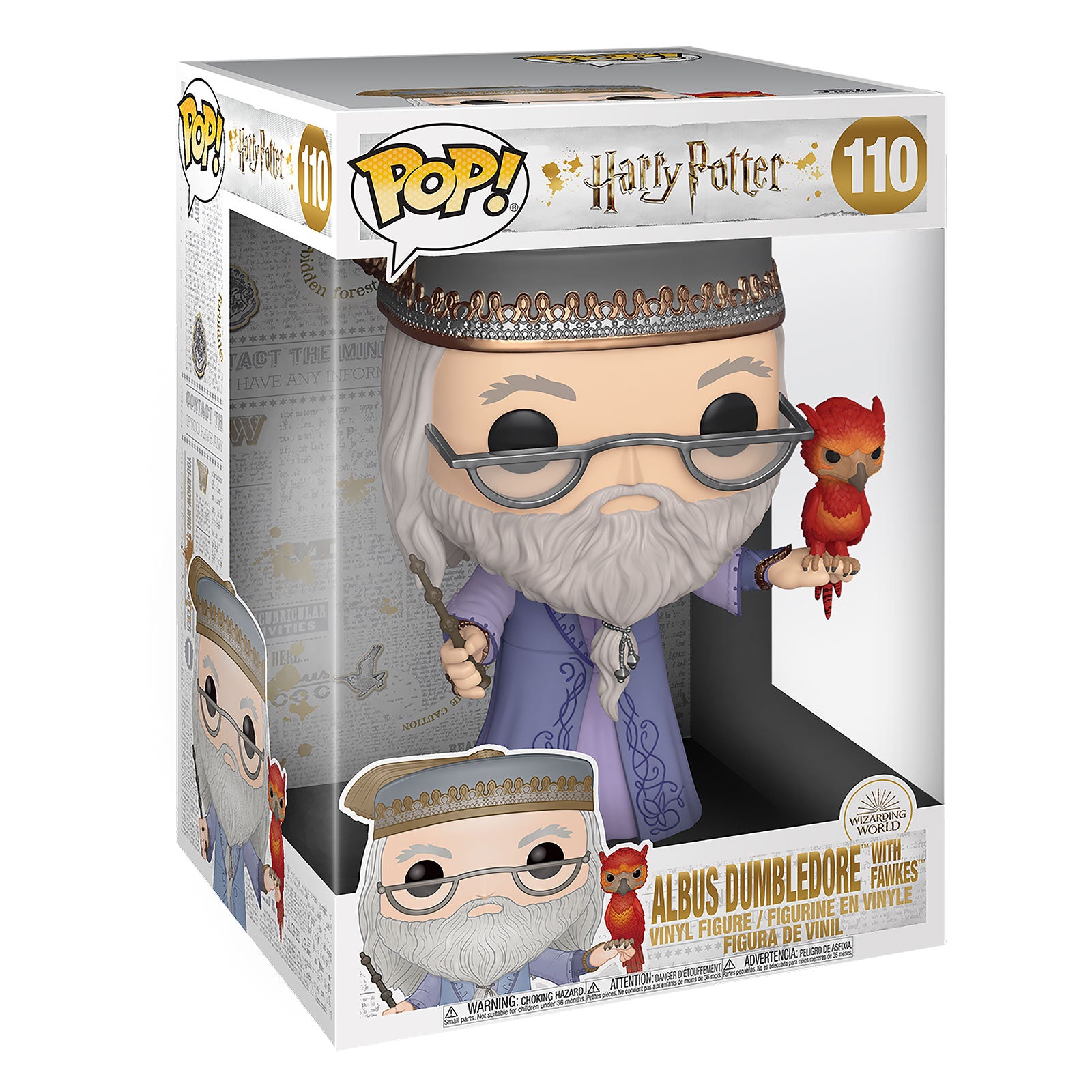 Produktbild Albus Dumbledore med Fawkes Funko Pop Figur 25 cm - Harry Potter
