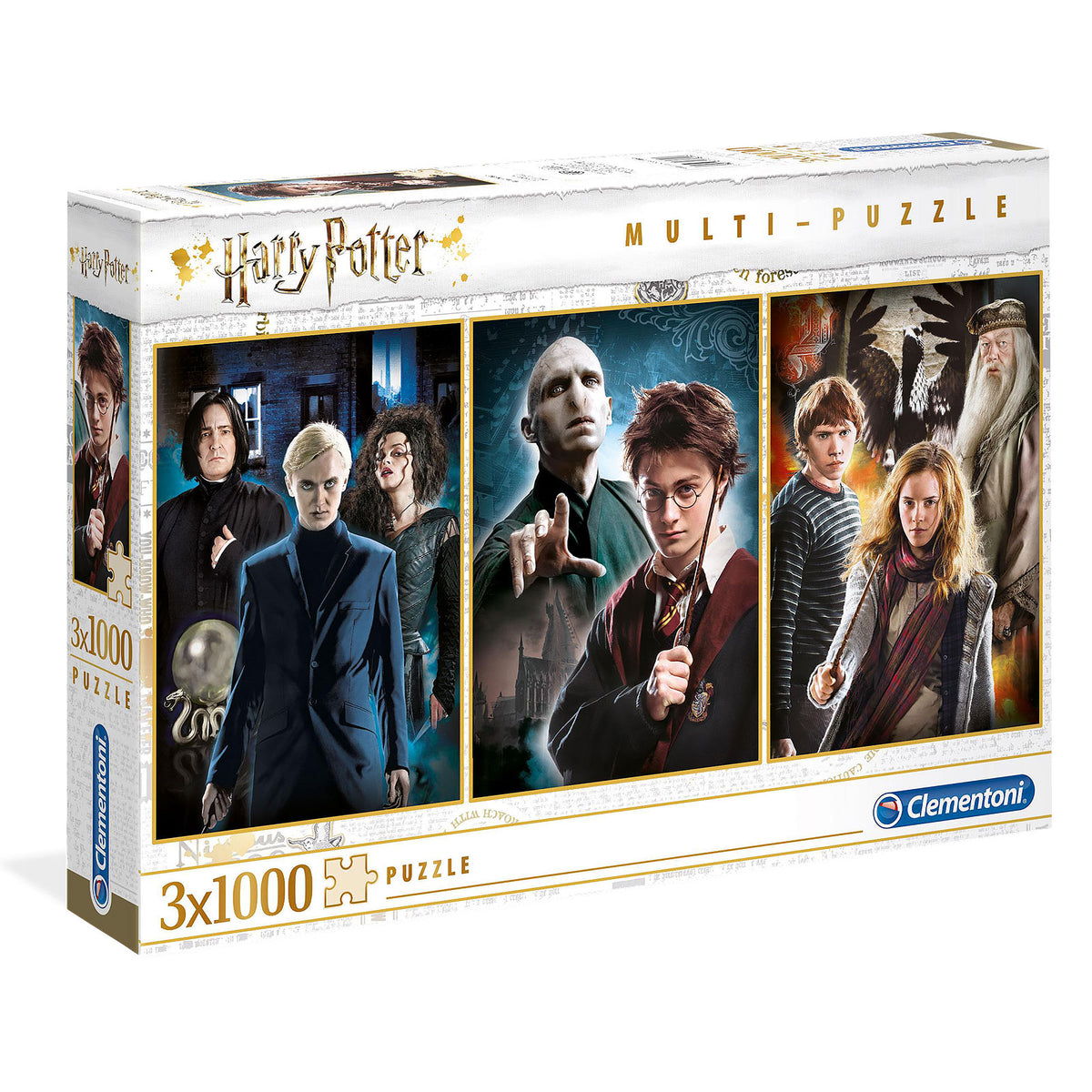 Produktbild Harry Potter - 3-i-1 Pusselset med karaktärer