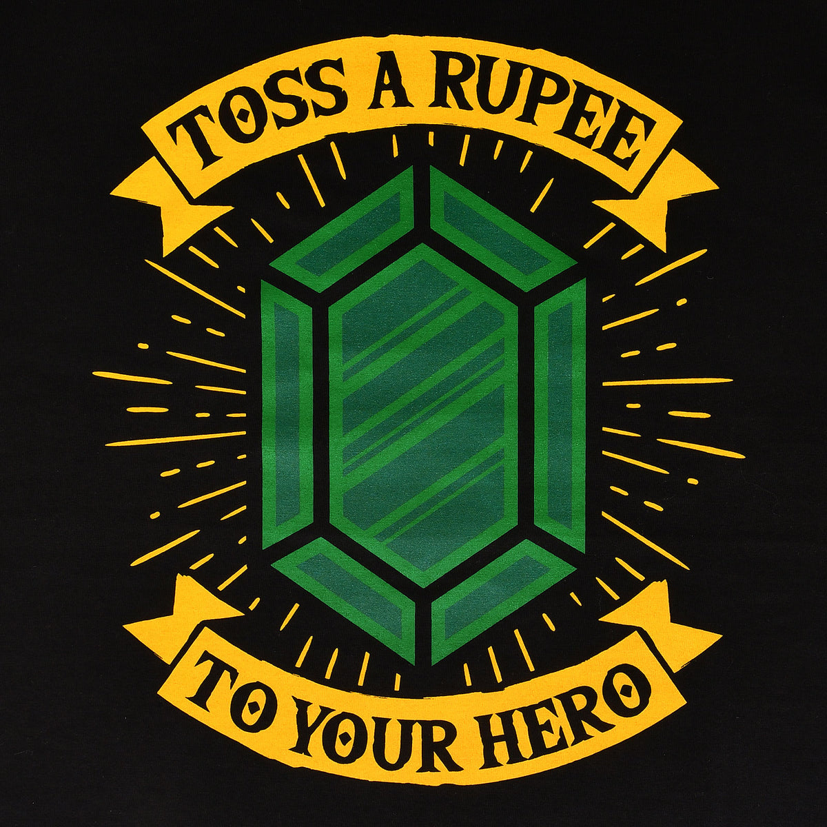 Product image Toss a Rupee to Your Hero T-Shirt for Zelda Fans Black