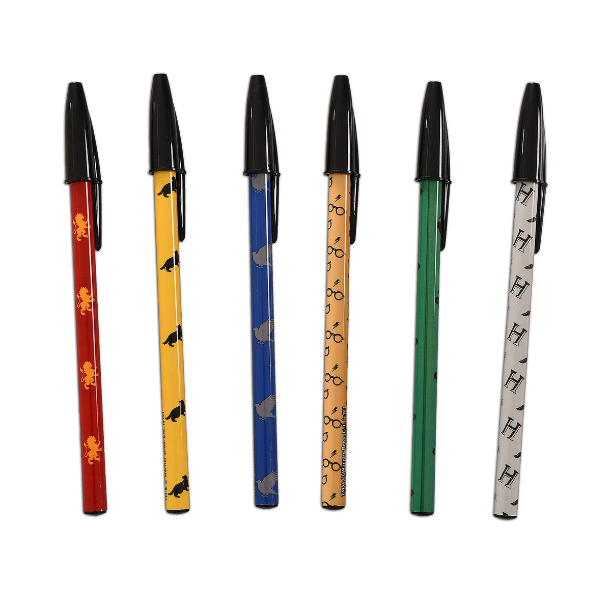 Produktbild Harry Potter - 6-pack pennor med Hogwarts husstolthet