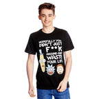 Produktbild Rick and Morty - Waste Your Life T-shirt svart