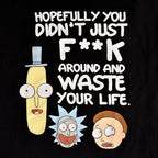 Produktbild Rick and Morty - Waste Your Life T-shirt svart
