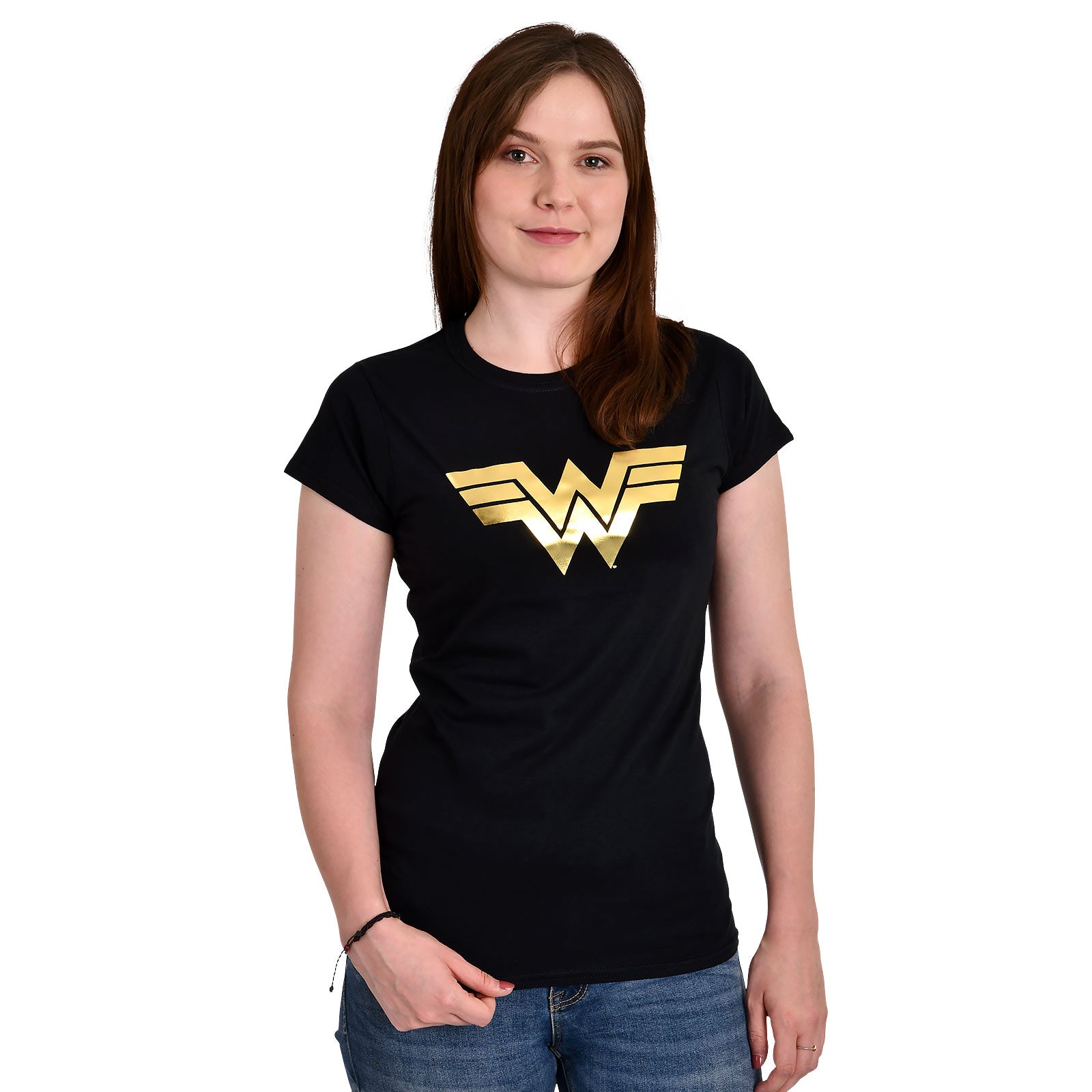 Produktbild Wonder Woman - Logotyp T-shirt dam svart