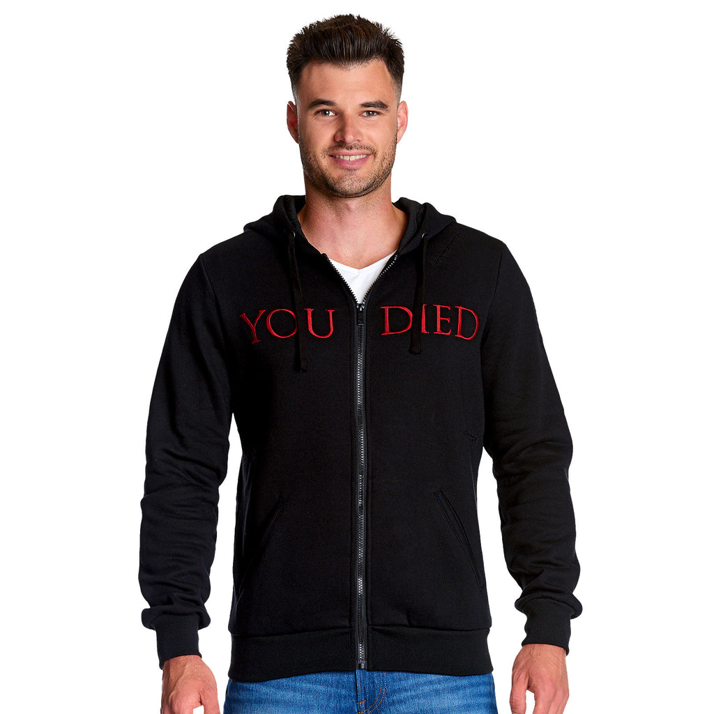 Produktbild Dark Souls - You Died Destroyed Hoodie svart