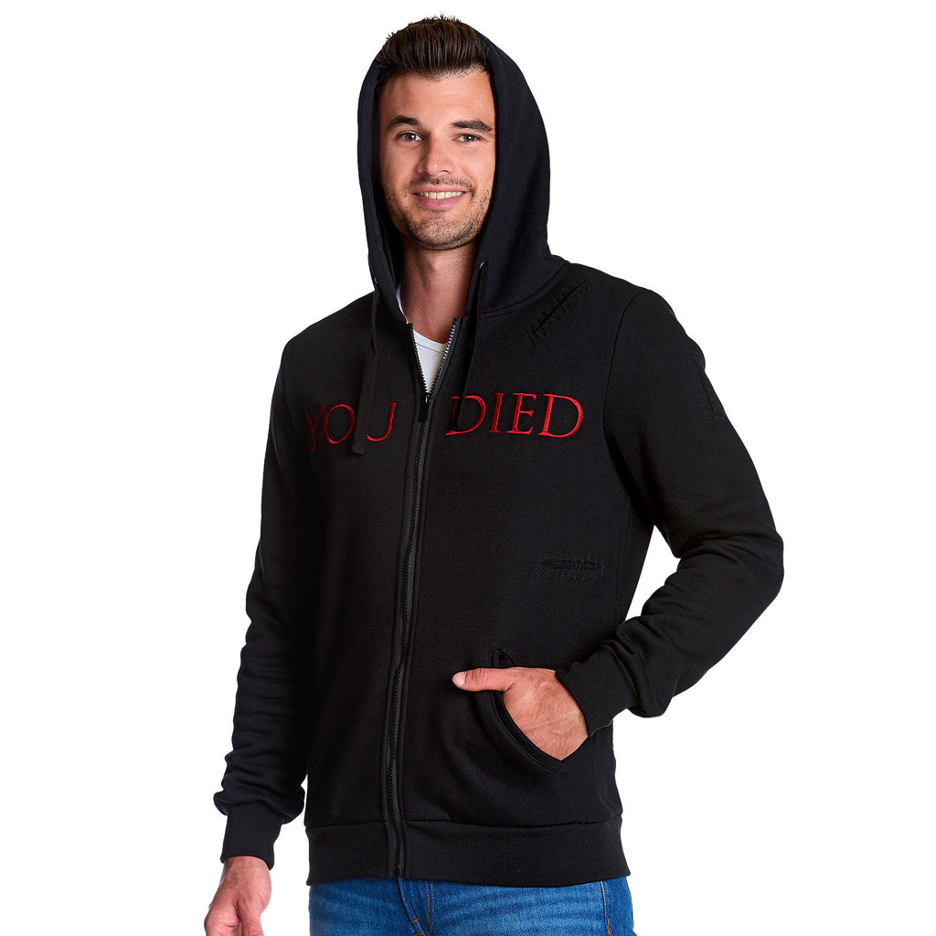 Produktbild Dark Souls - You Died Destroyed Hoodie svart