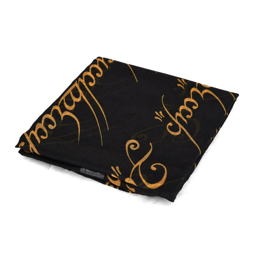 Produktbild Sagan om Ringen - Svart loop-scarf med inskription av Härskarringen