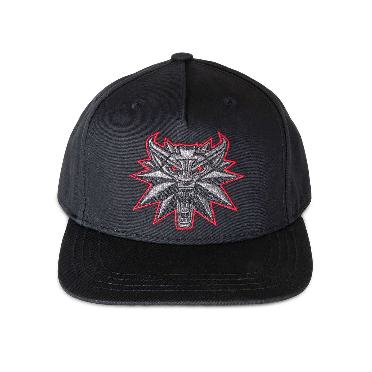 Produktbild Witcher - Snapback-keps med Svarta Vargen-medaljong
