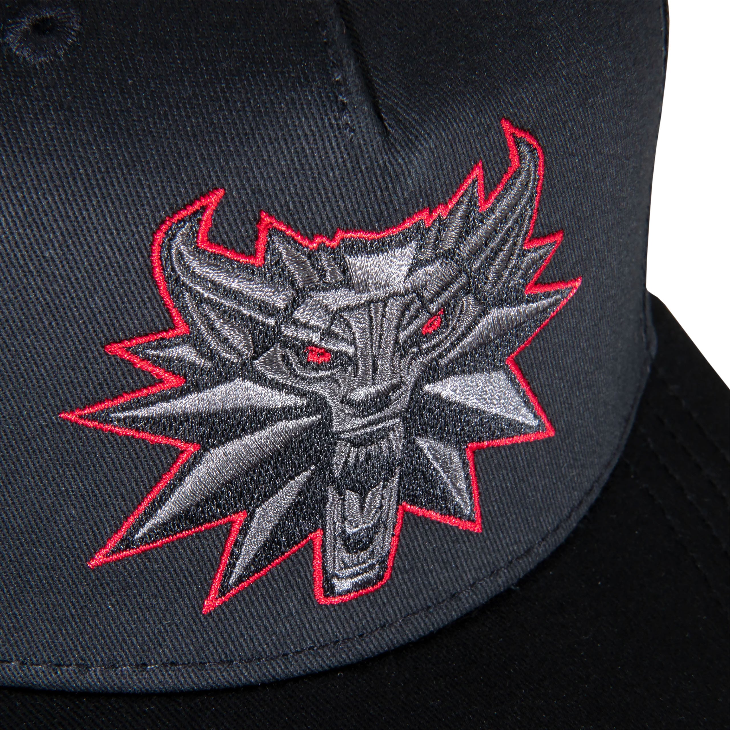 Produktbild Witcher - Snapback-keps med Svarta Vargen-medaljong