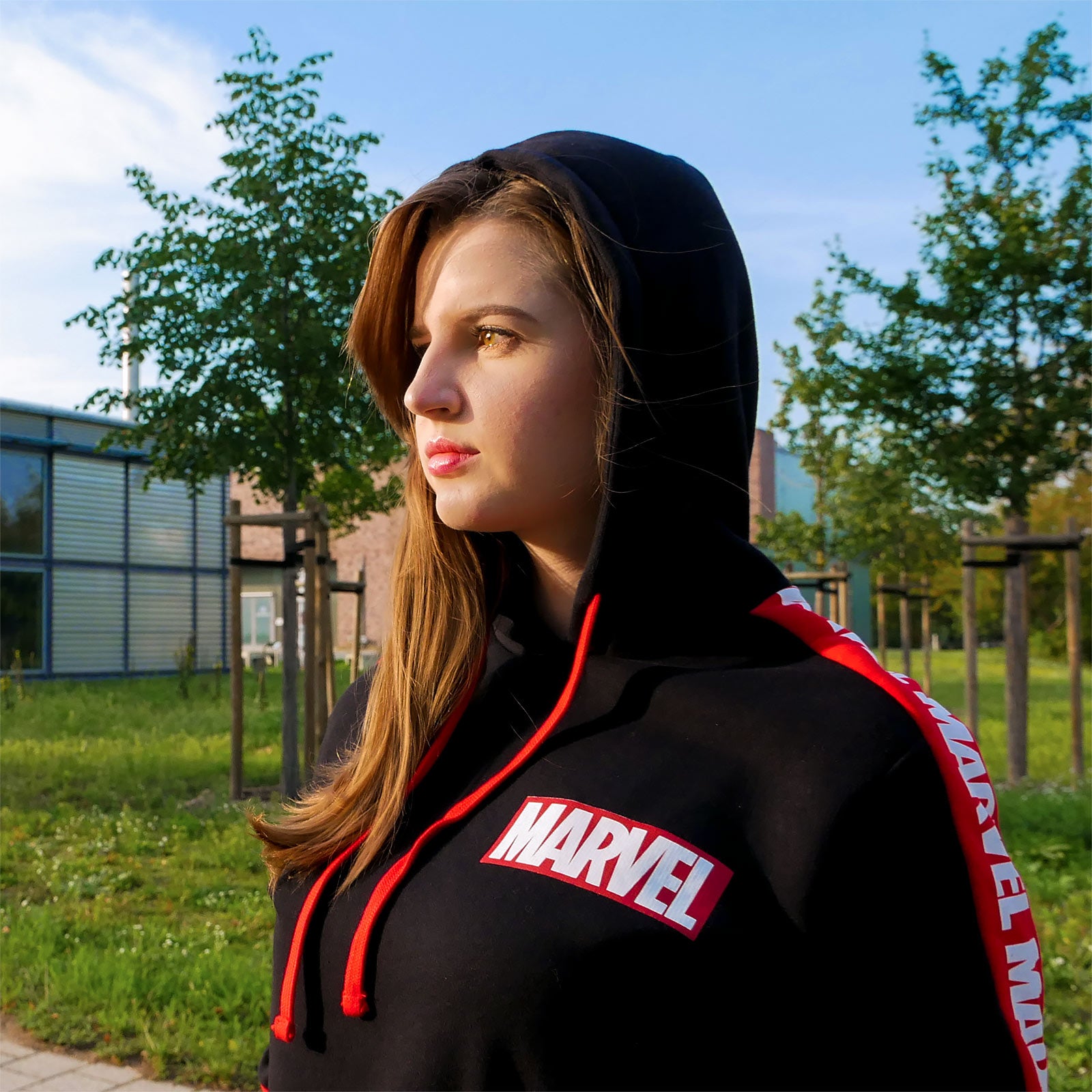 Product image Marvel - Logo Hoodie with Sleeve Print Black