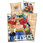 Produktbild One Piece - Vändbart bäddset med Stråhattspiraterna