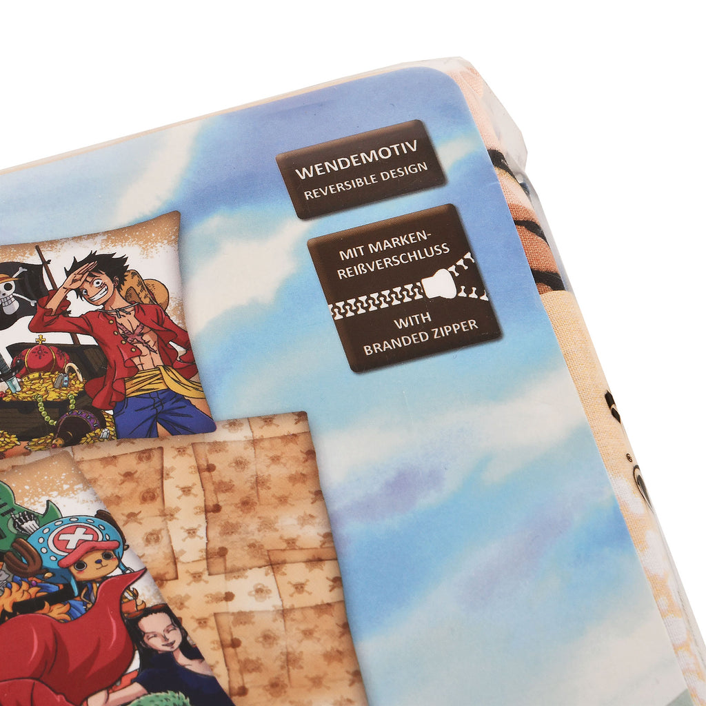 Produktbild One Piece - Vändbart bäddset med Stråhattspiraterna