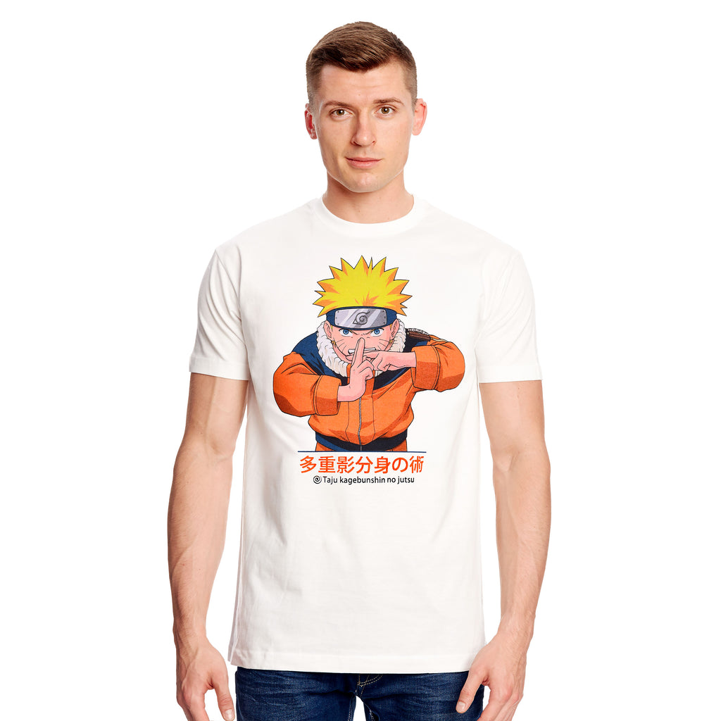 Produktbild Naruto Uzumaki Kage Bunshin no Jutsu T-shirt vit