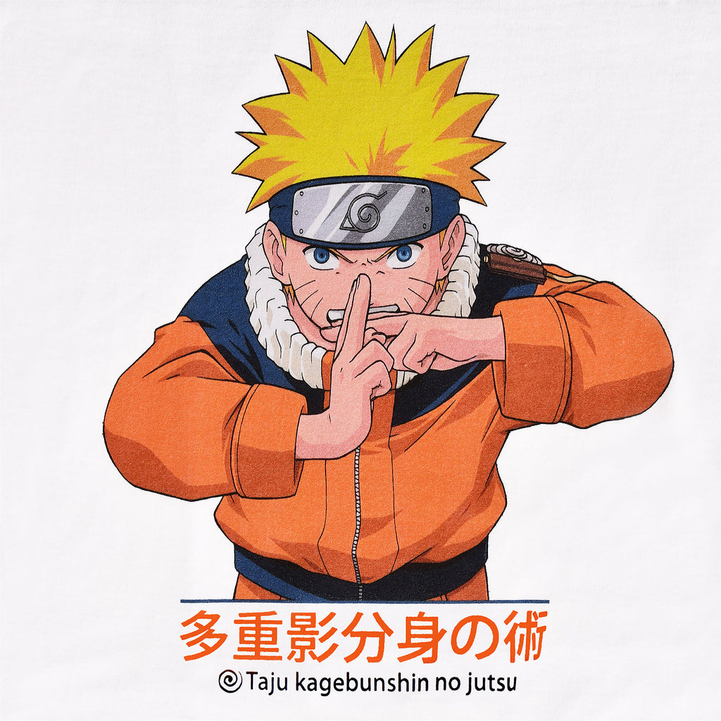 Produktbild Naruto Uzumaki Kage Bunshin no Jutsu T-shirt vit