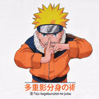 Produktbild Naruto Uzumaki Kage Bunshin no Jutsu T-shirt vit