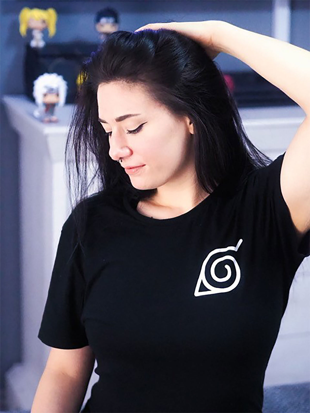 Produktbild Naruto - Konoha Mini Symbol T-shirt svart
