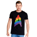 Produktbild Star Trek - Svart T-shirt med regnbågsfärgad Pride-logga