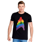 Produktbild Star Trek - Svart T-shirt med regnbågsfärgad Pride-logga