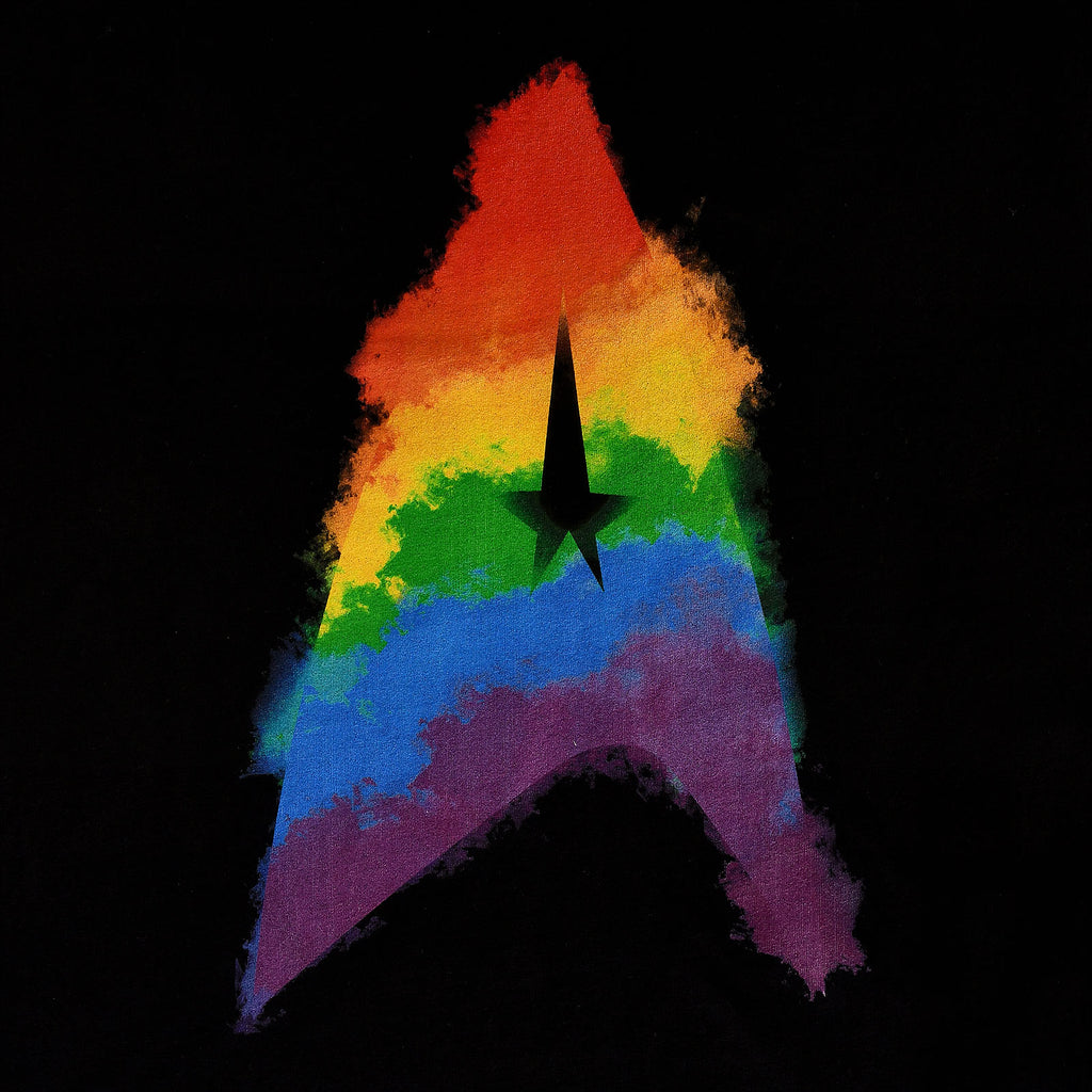 Produktbild Star Trek - Svart T-shirt med regnbågsfärgad Pride-logga