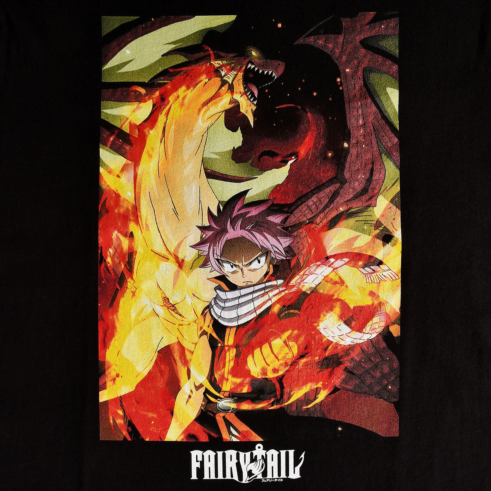 Produktbild Fairy Tail - Natsu med Igneel T-shirt svart