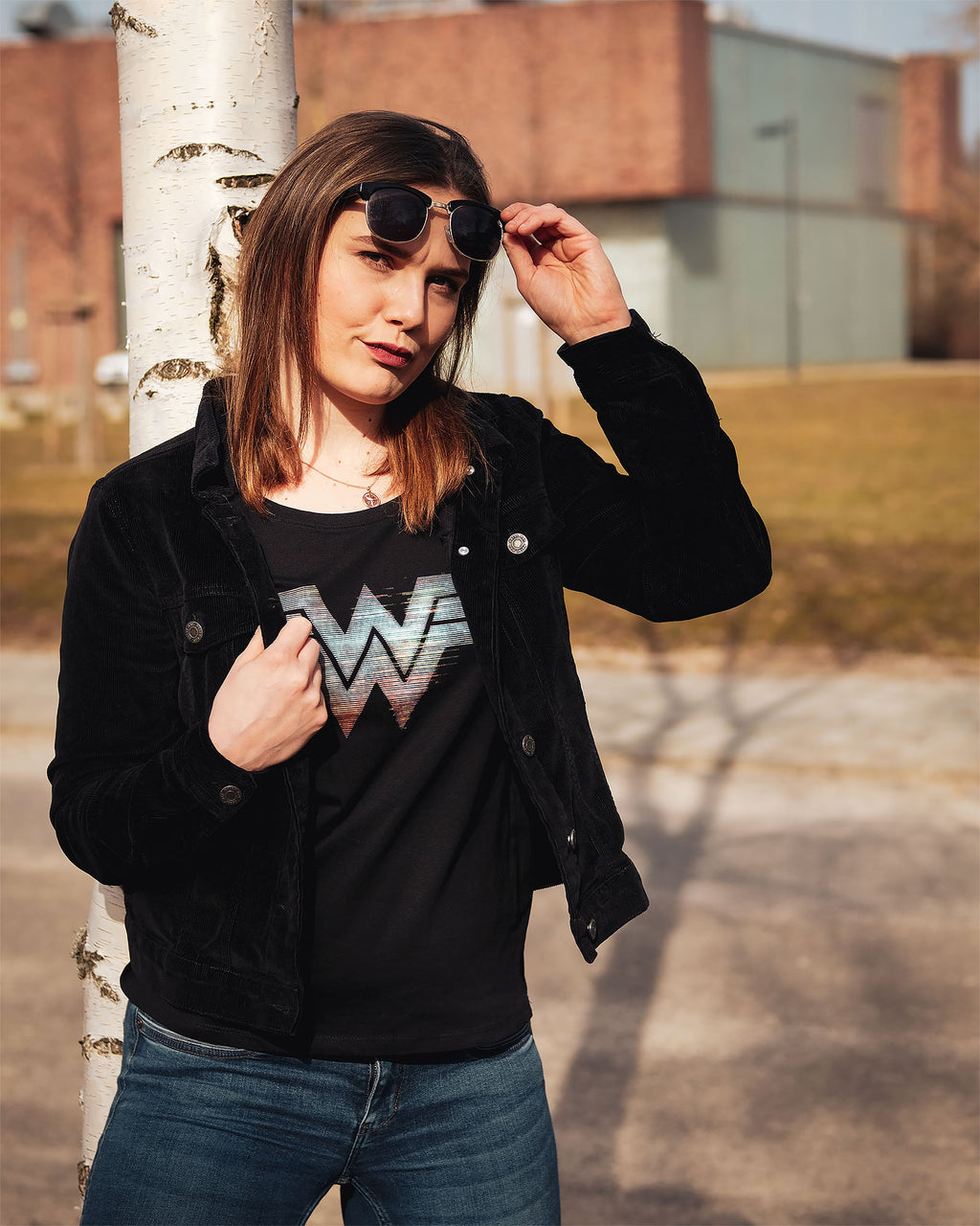 Produktbild Wonder Woman - 1984 Logo T-shirt Dam svart