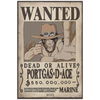 Produktbild One Piece - Wanted Luffy & Ace Poster 2-delars Set