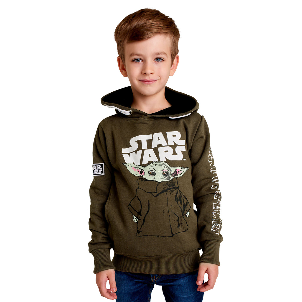 Produktbild Grogu barn hoodie grön - Star Wars The Mandalorian