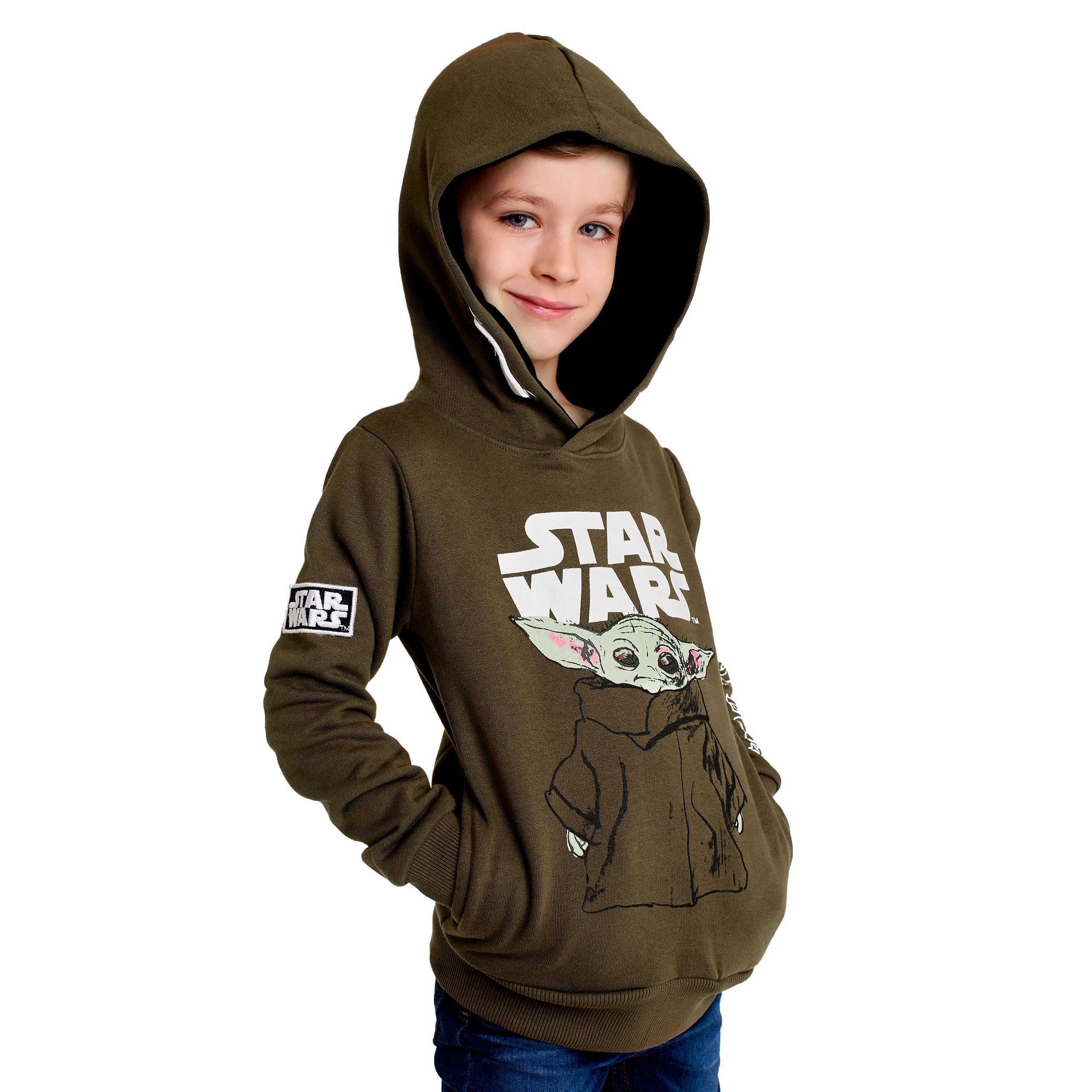 Produktbild Grogu barn hoodie grön - Star Wars The Mandalorian