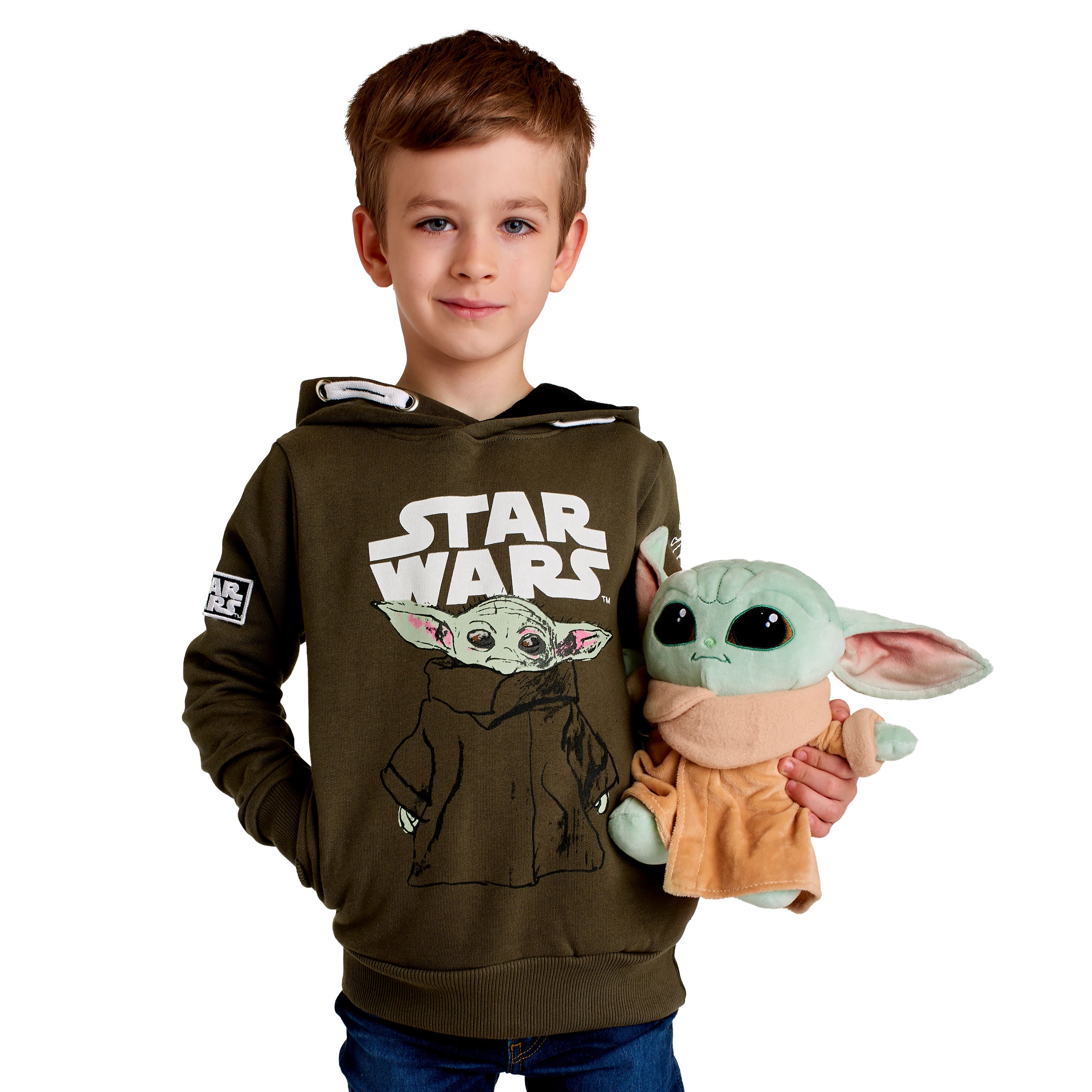 Produktbild Grogu barn hoodie grön - Star Wars The Mandalorian