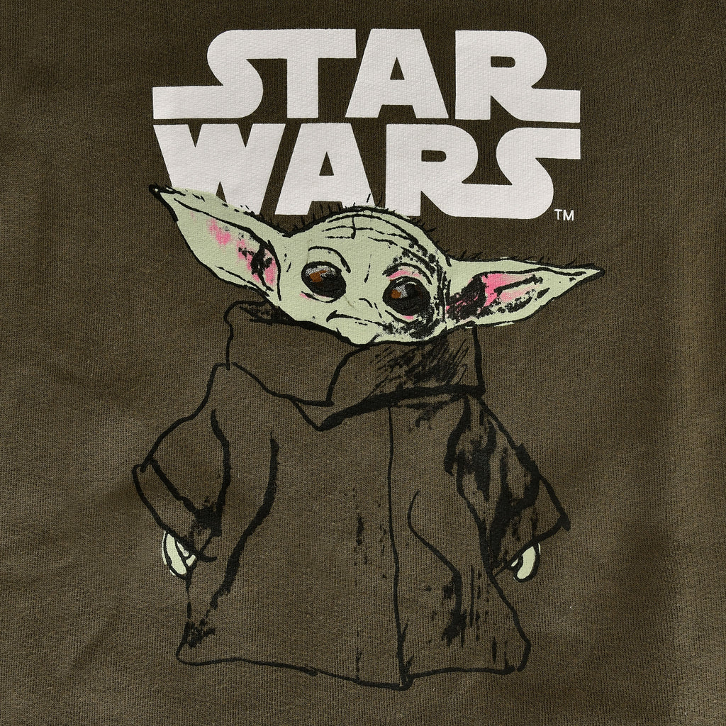 Produktbild Grogu barn hoodie grön - Star Wars The Mandalorian