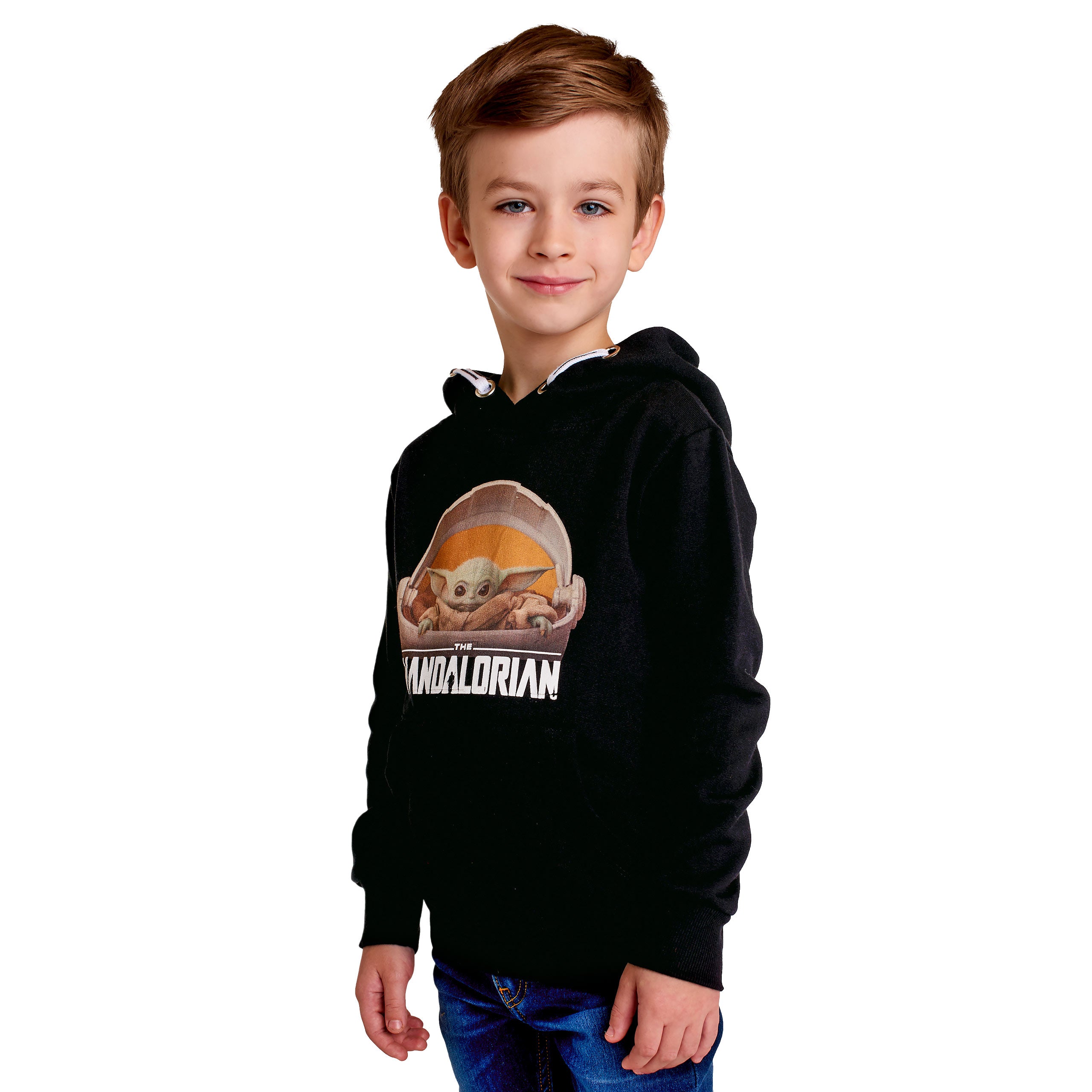 Produktbild The Child barnhoodie svart - Star Wars The Mandalorian