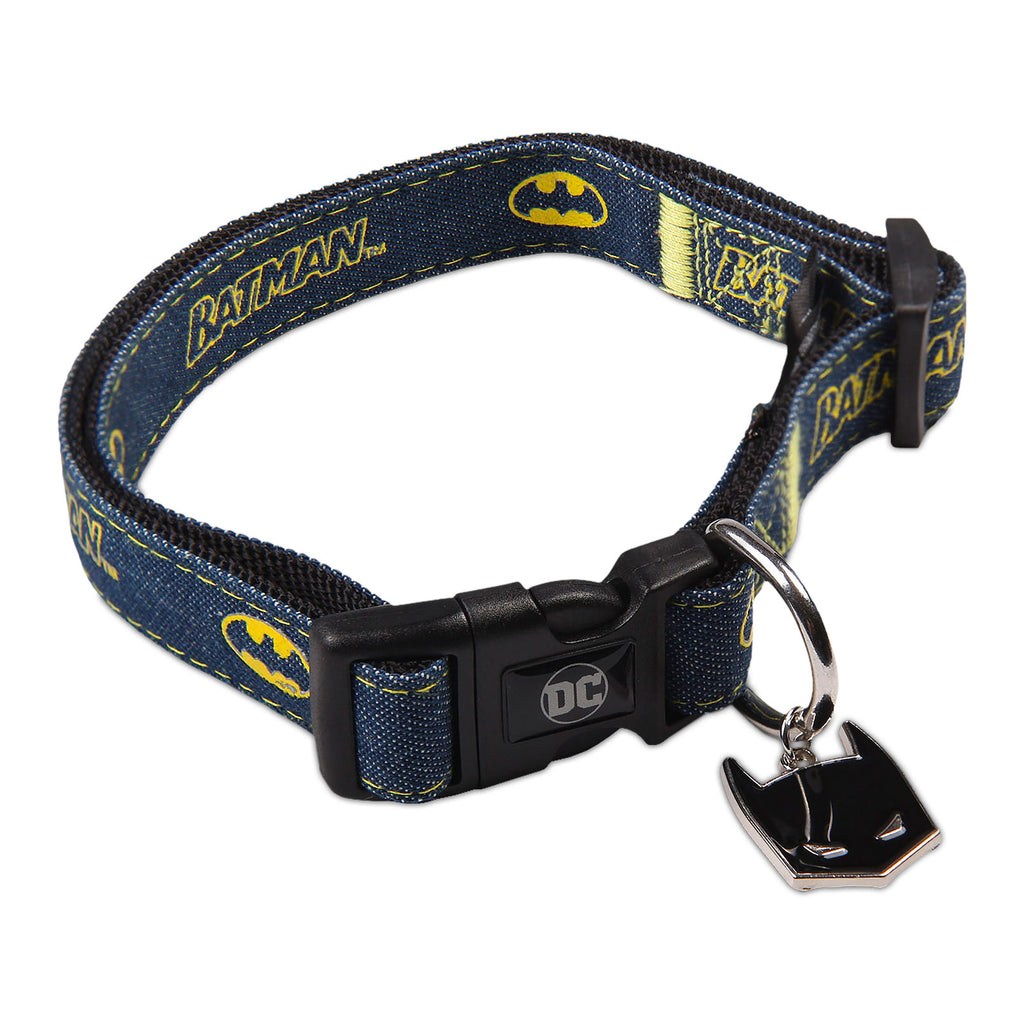 Produktbild Batman klickhalsband för hundar blå