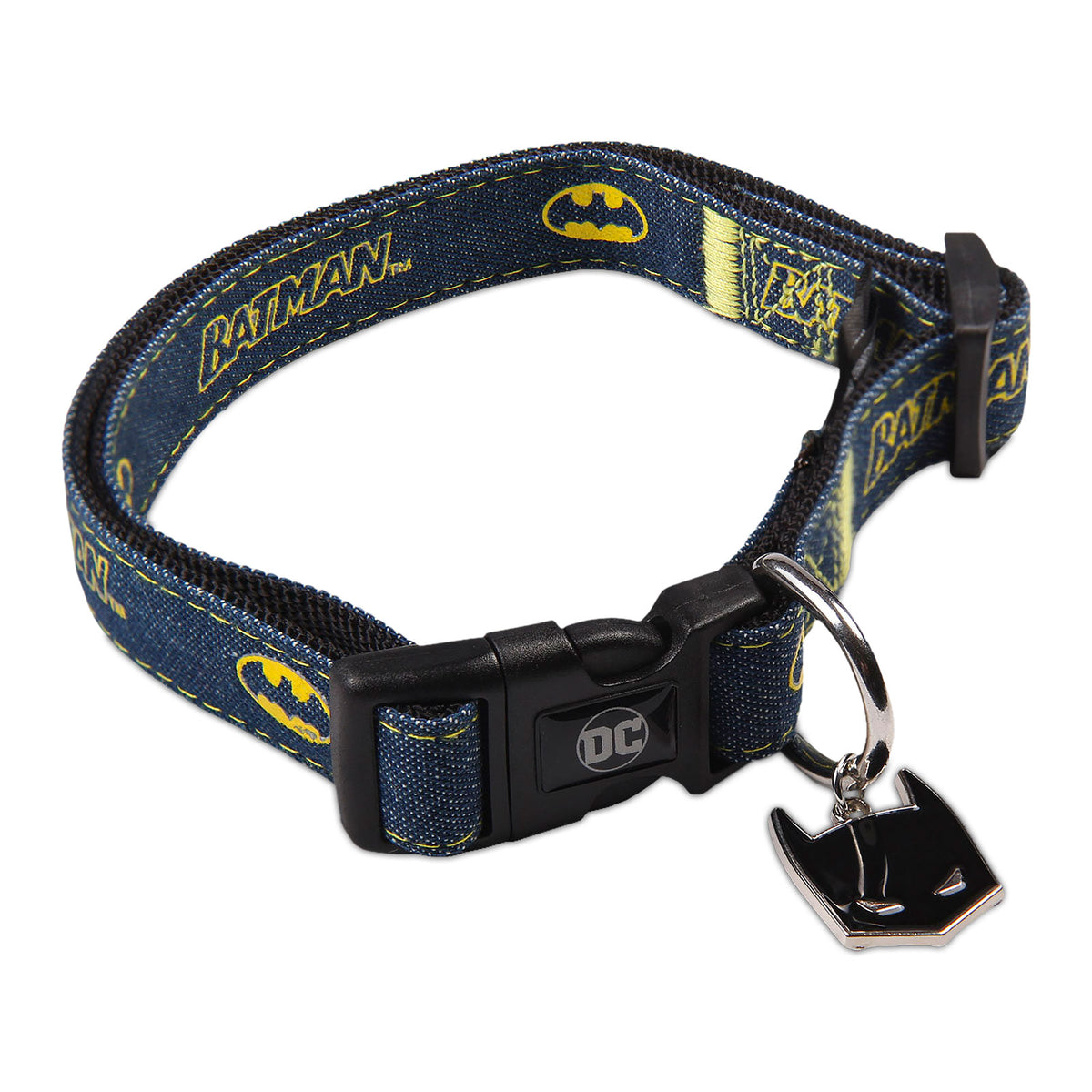 Produktbild Batman klickhalsband för hundar blå