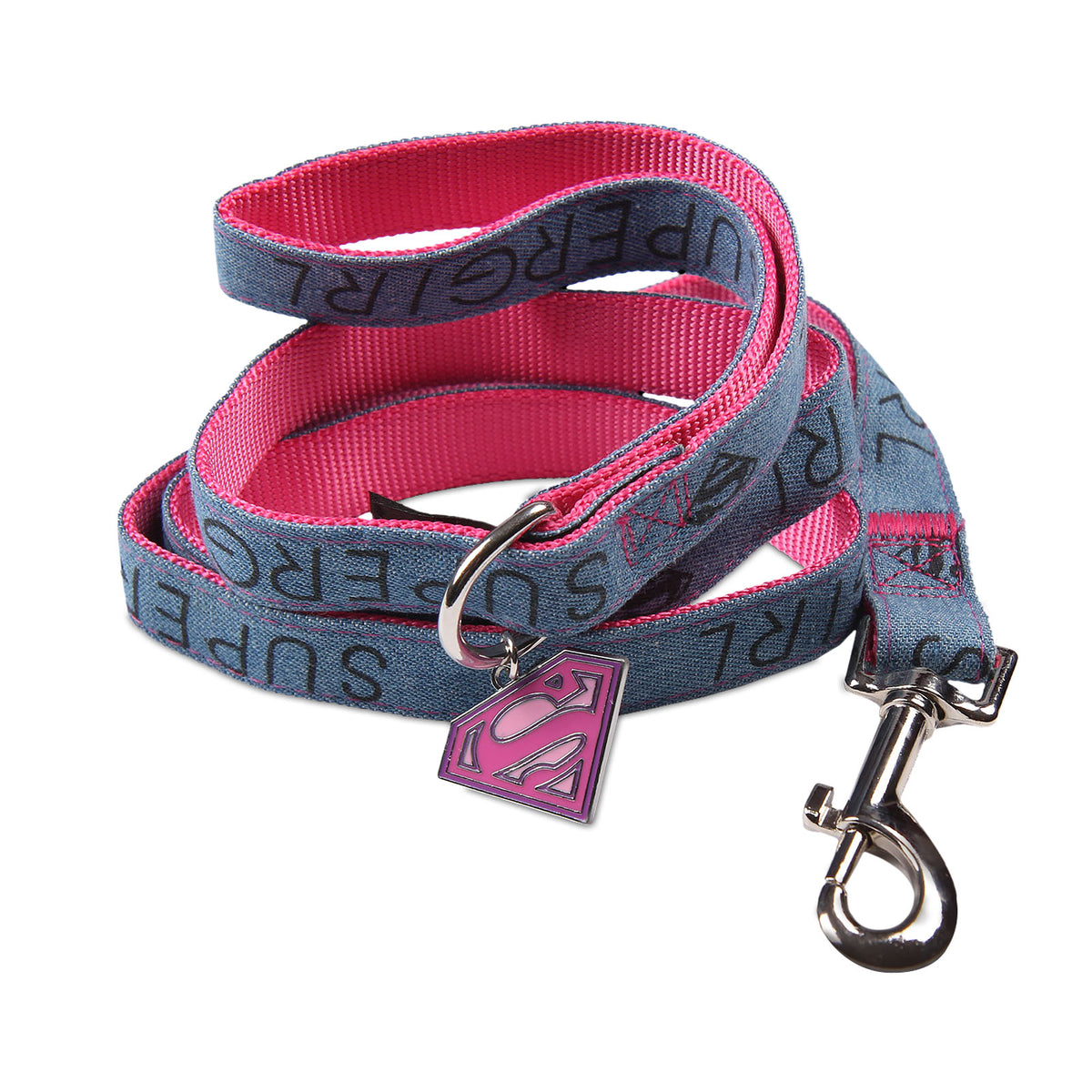 Produktbild Supergirl hundkoppel rosa-blå