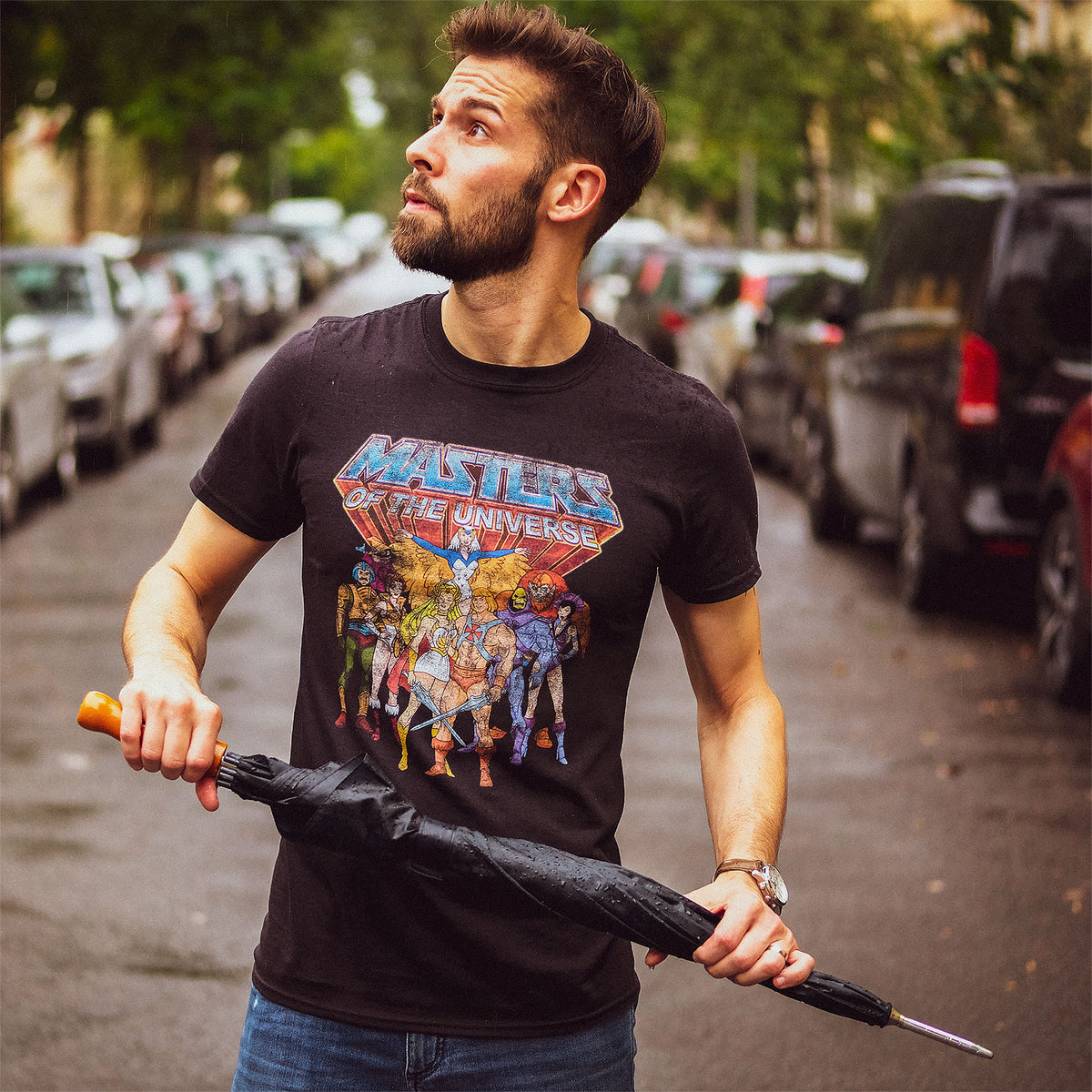 Produktbild Masters of the Universe - Karaktärer Distressed T-shirt svart