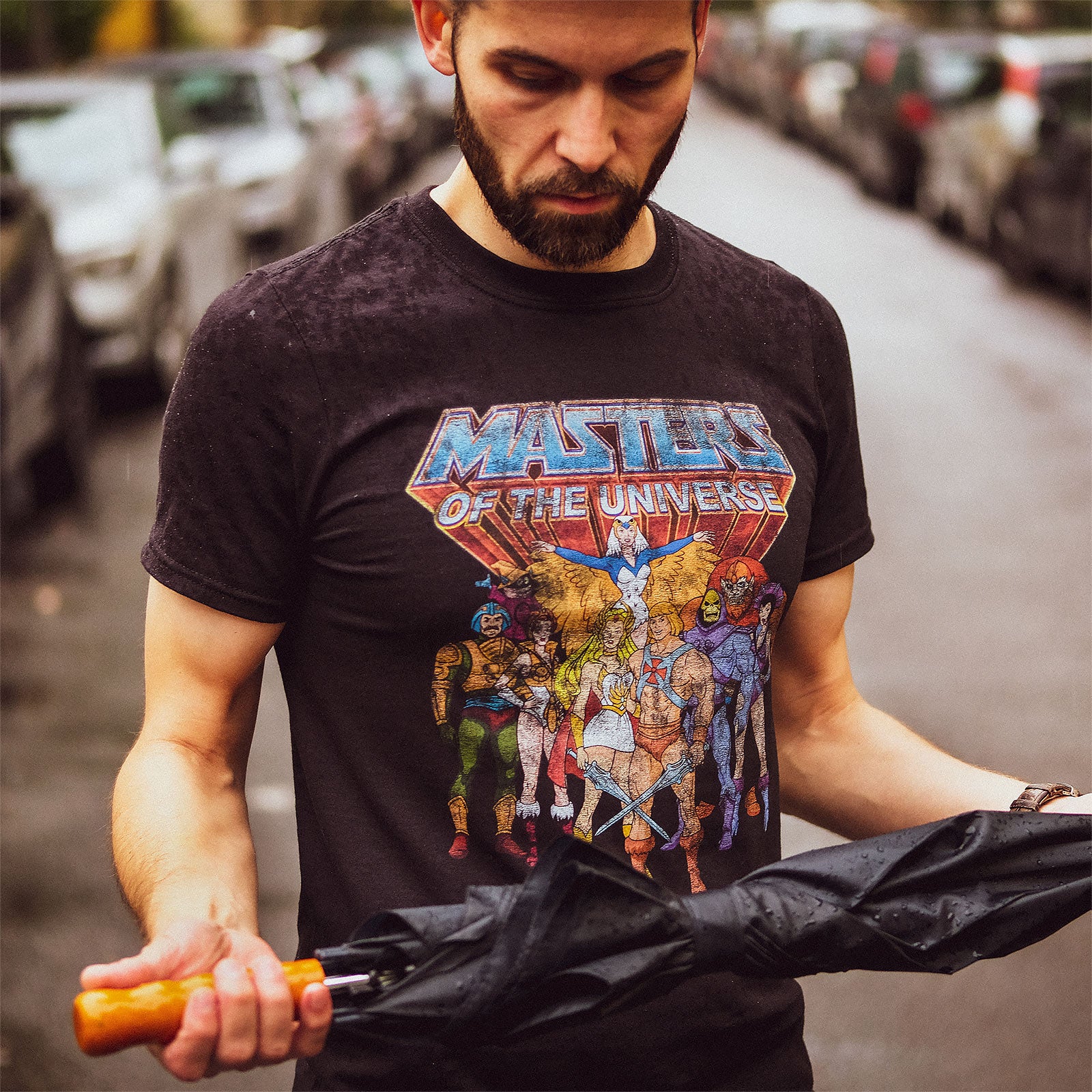 Produktbild Masters of the Universe - Karaktärer Distressed T-shirt svart