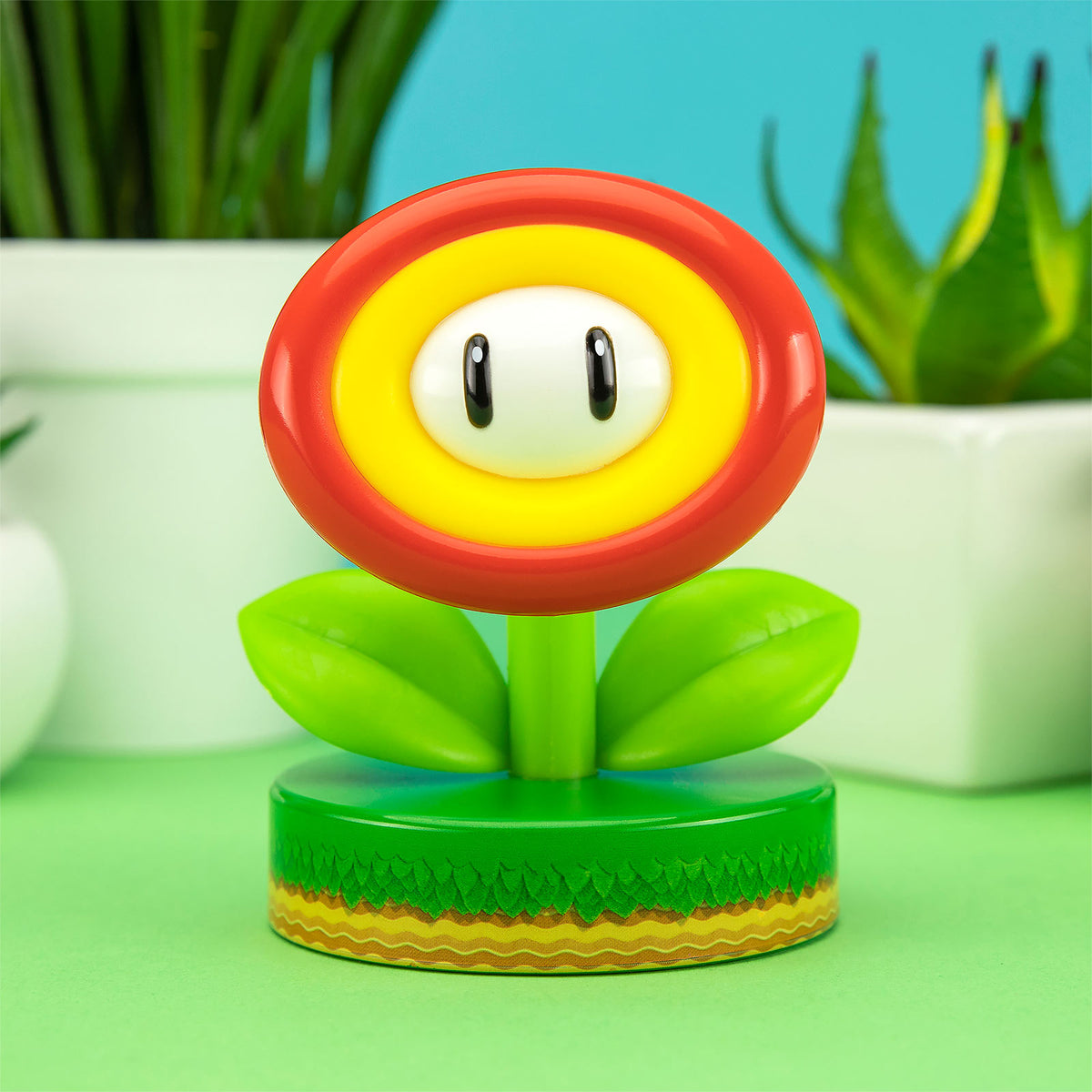 Produktbild Super Mario - 3D-bordslampa med Eldblomsikoner