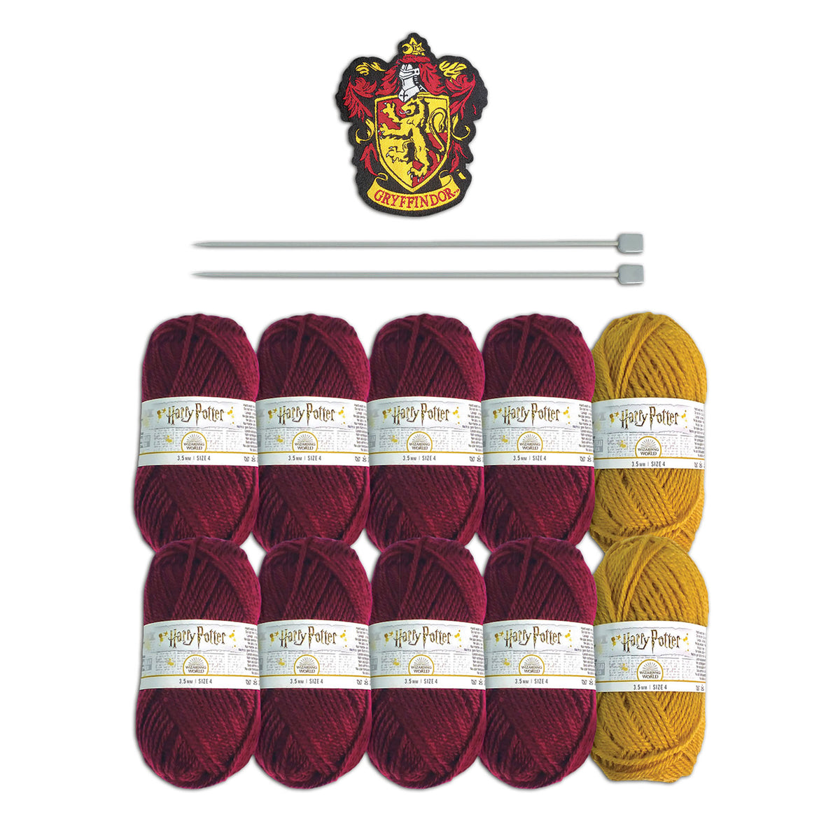 Produktbild Harry Potter - Gryffindor Halsduk Stickningsset