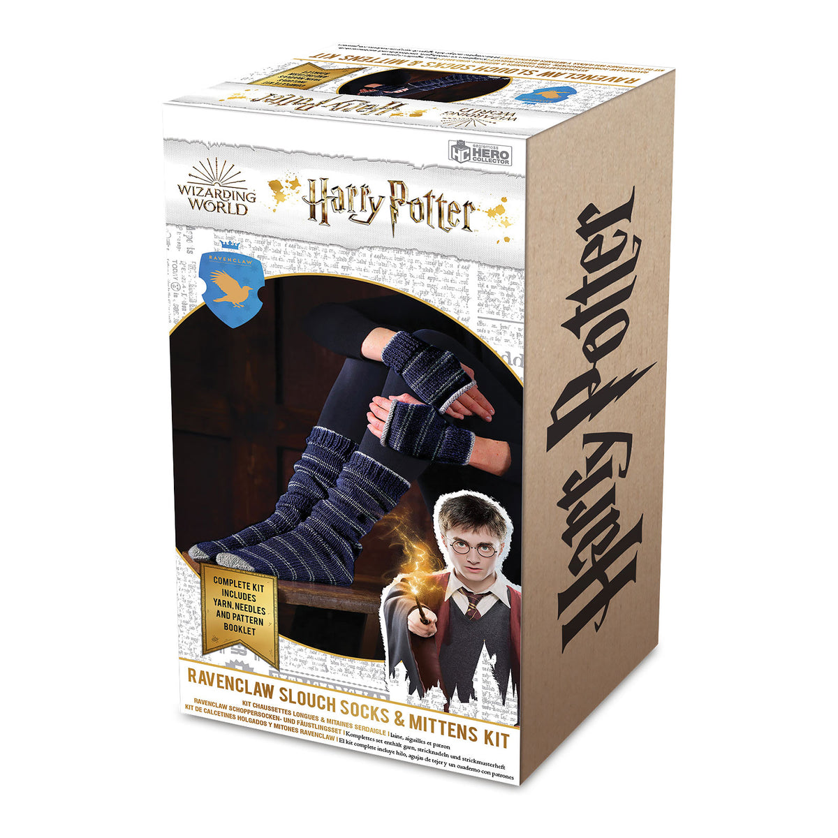 Produktbild Harry Potter - Ravenclaw stickningsset: handskar och strumpor