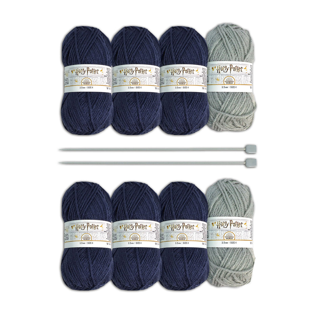 Produktbild Harry Potter - Ravenclaw stickningsset: handskar och strumpor