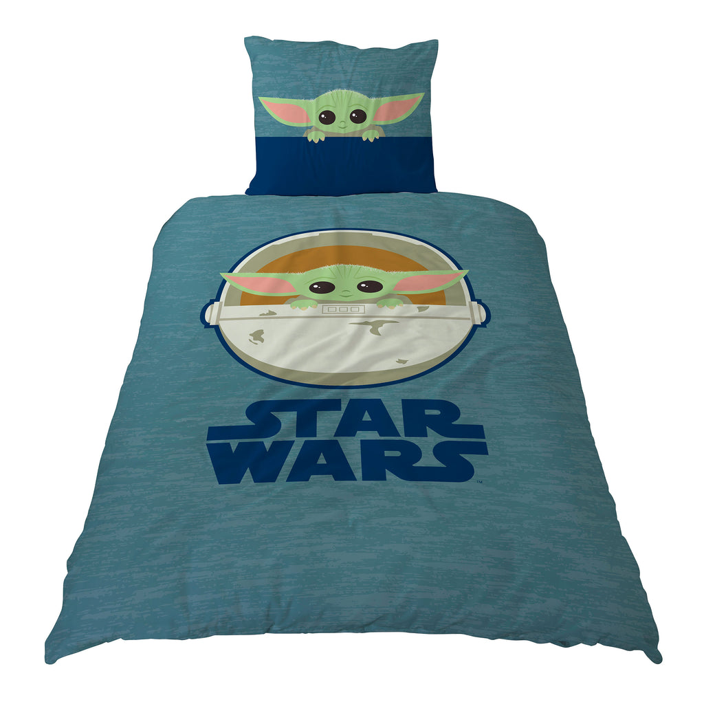 Produktbild The Child vändbart påslakanset - Star Wars The Mandalorian