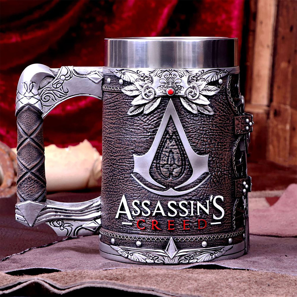 Produktbild Assassin's Creed - Deluxe brun mugg med logotyp